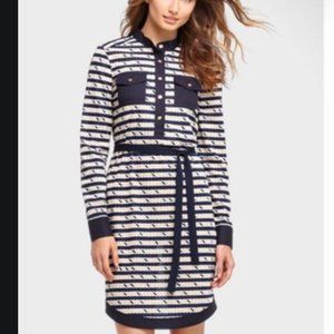 Tory Burch Suzette long sleeve shirt dress size M